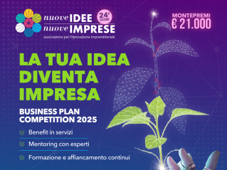 Trasforma idee in imprese: concorso, mentoring, premi per innovazione imprenditoriale.